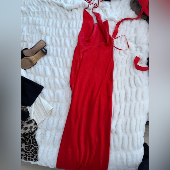 Stunning Scarlet Backless Gown - Picture 2 of 2